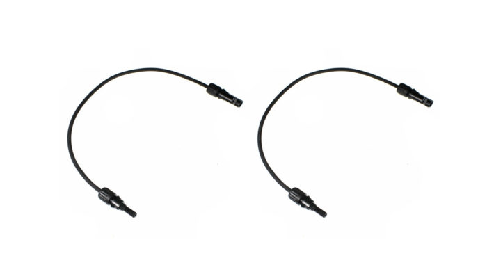 2 Stück MC4 Kabel 60cm (ausreichend für 1 Solarpanel)